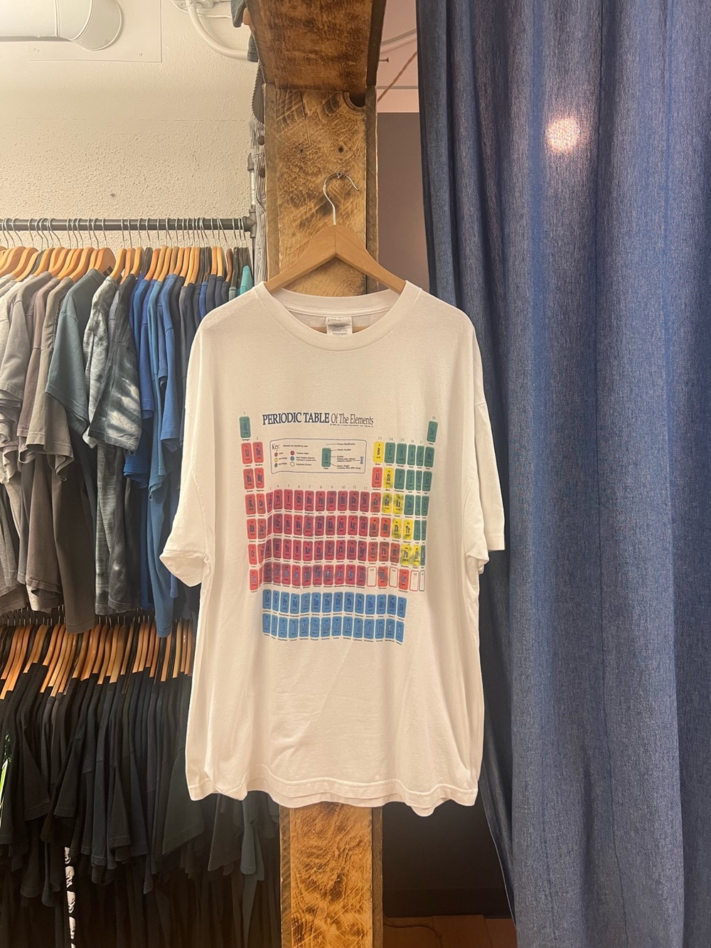 Vintage Periodic Table white Graphic T-shirt